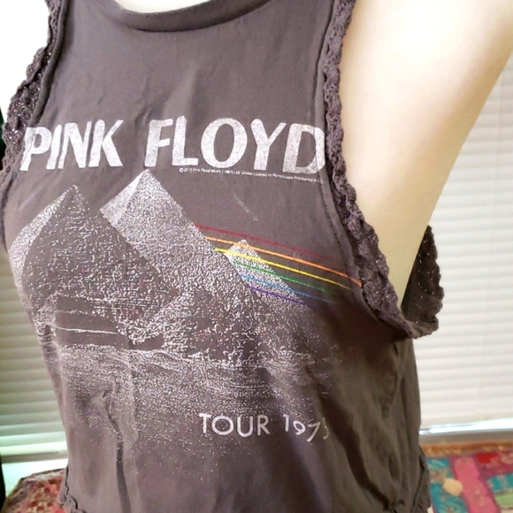 OFFICIAL Pink Floyd Crop Tank Top - Picture 2 of 3
